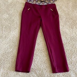 Cranberry red slacks